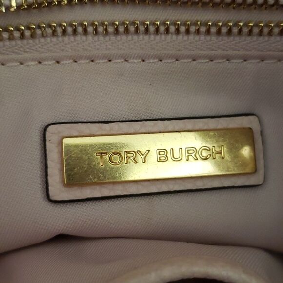 Tory Burch Everly Blush Pink Pebbled Leather Swingpack Bag Crossbody Elle Woods - Picture 9 of 11